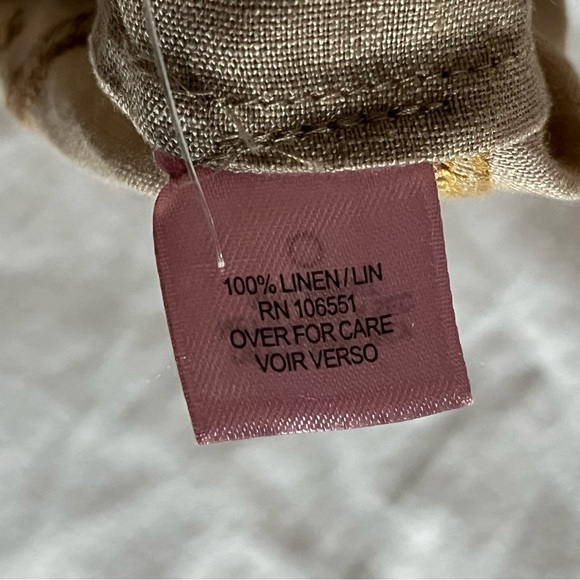 Calypso St. Bart Bohemian Linen Patterned Tan/Brown Pull On Mini Skirt Sz Sm EUC - Picture 6 of 11